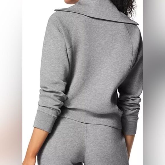 SPANX AirEssentials Half Zip Grey XL NWT IN PACKAGE - Picture 3 of 8